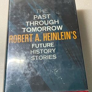 Book past through tomorrow Robert heinlein signed Hdbk DJ future history stories